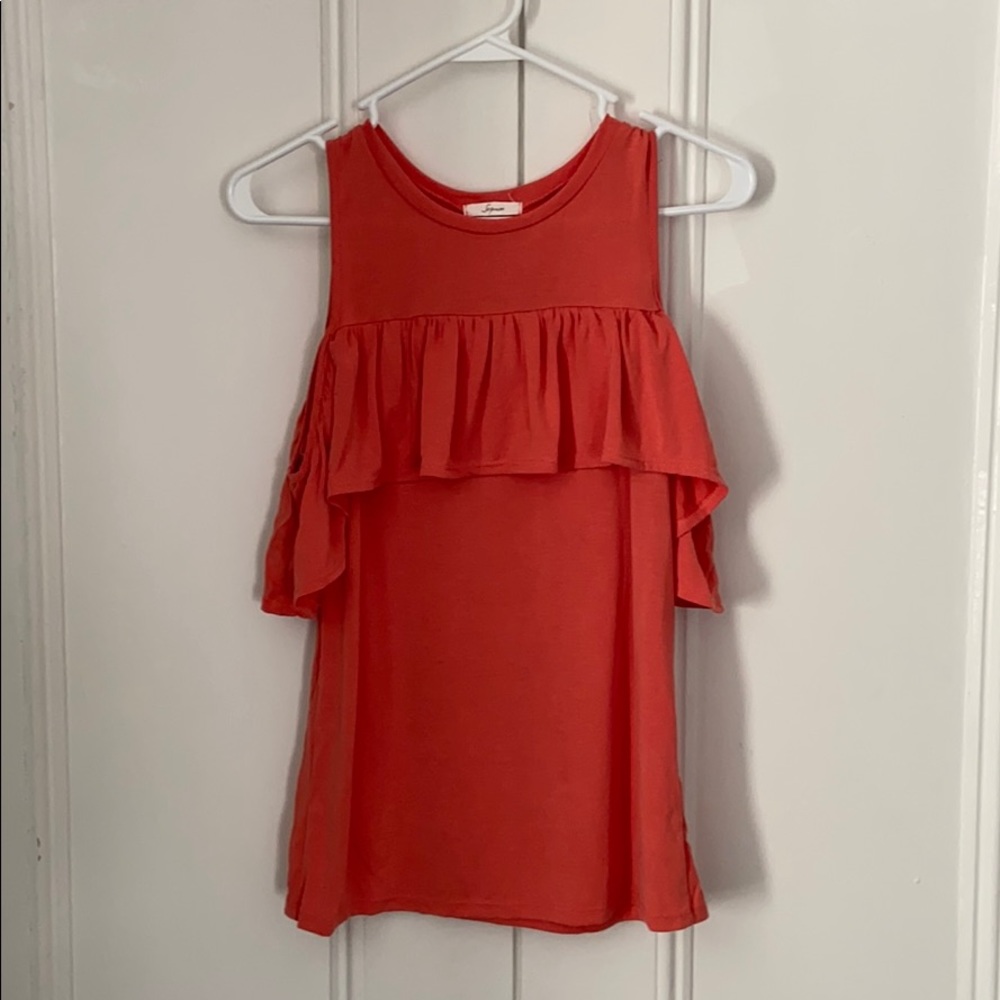 Coral blouse